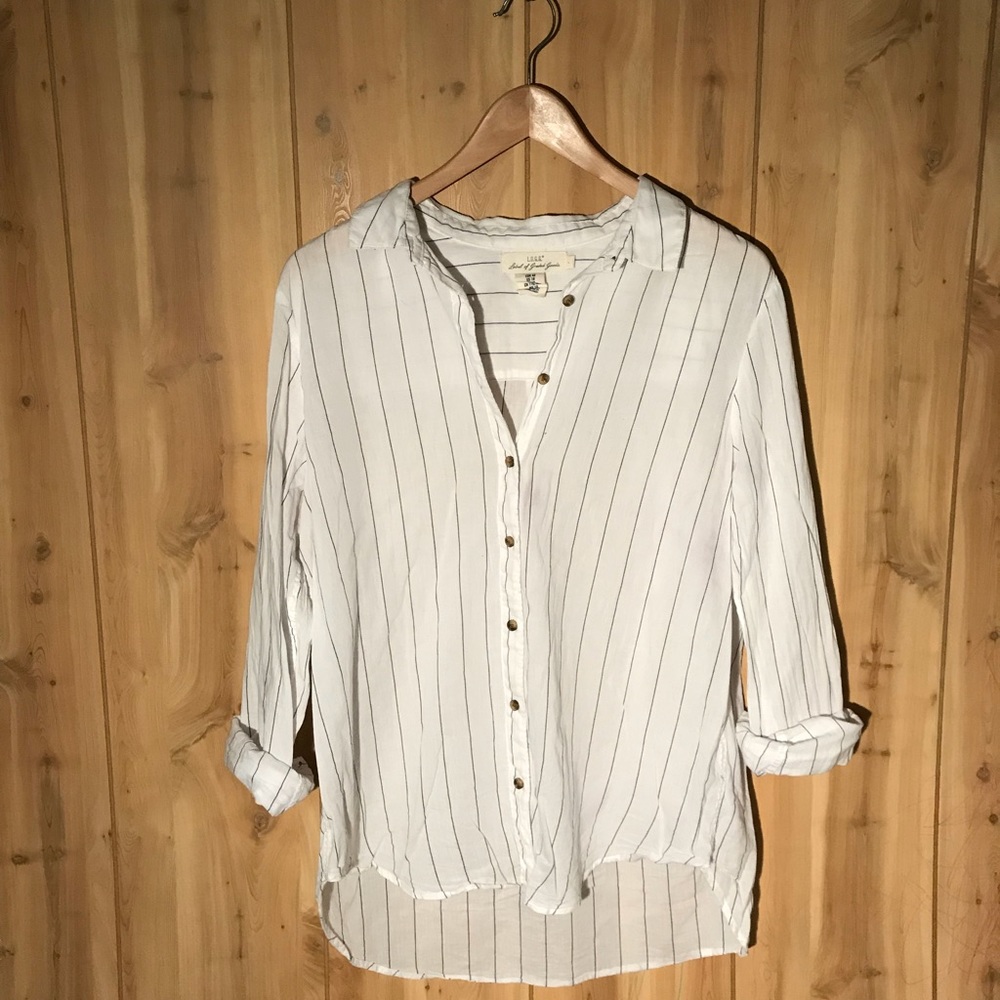 Lightweight Striped Button Up
